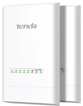 Комплект беспроводного моста Tenda OS3 (2-pack) / 5 ГГц / до 5 км / 867 Мбит/с / Антенна 12 dBi / PoE / IP65 / 4xLAN (102215804) - Уценка