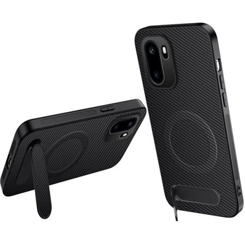 Защитный чехол WANLONFENG Stand Core для OnePlus 15R / Ace 6 / Ace 6T - Black