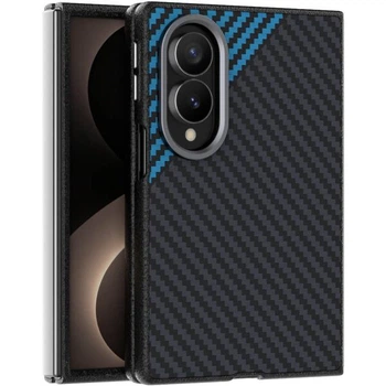 Защитный чехол ABEEL Carbon Fiber Case для Samsung Galaxy Fold 8 - Black / Blue