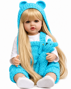 Реалістична Кукла Реборн 55 см повністю вінілова Doll Reborn Baby Born К0100323