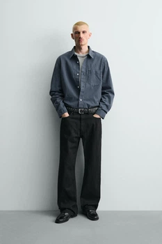 Джинси Zara Loose Fit чорний 3409/407/800 34