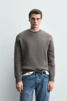 Светр Zara з вовни сірий 5755/414/916 M