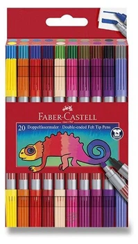 Фломастеры в наборе Faber-Castell, 20 цветов, FIBRE-TIP, (151119)