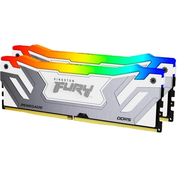 Модуль памяти DDR5 CUDIMM Kingston FURY Renegade RGB 2x24GB 8800MHz White/Silver (KF588CU42RWAK2-48) [175474]