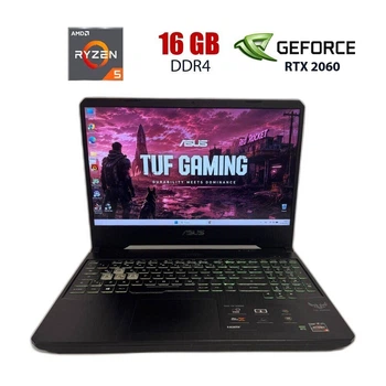 Игровой ноутбук Asus TUF FX505DV / 15.6" (1920x1080) IPS / AMD Ryzen 5 3550H (4 (8) ядер по 2.1 - 3.7 GHz) / 16 GB DDR4 / 512 GB SSD / nVidia GeForce RTX 2060, 6 GB GDDR6, 192-bit / WebCam б/у