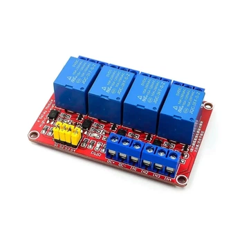 4-канальный релейный модуль 5 В 10 А с опторазвязкой для Arduino