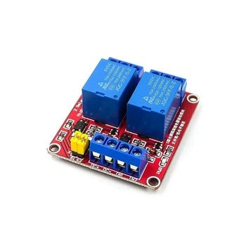 2-канальный релейный модуль 12 В 10 А с опторазвязкой для Arduino