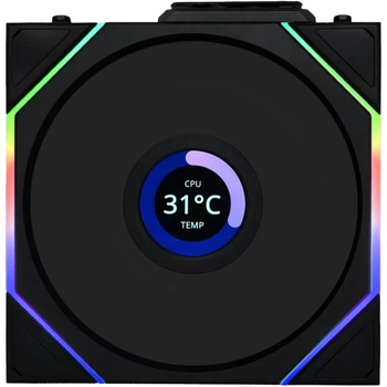 Кулер для корпуса Lian Li Uni Fan TL Wireless LCD 120-1 Black (G99.12TLLCD1W1B.00)