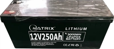 Аккумуляторная батарея LiFePo4 Matrix 12.8V-250Ah 3.2kWh 521х240х220мм (MLR 12250)