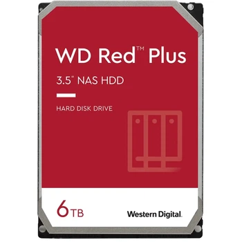 Жесткий диск WD Red Plus 6TB/3.5/5400/256/S3.0 (WD60EFPX)