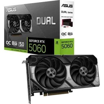 Відеокарта ASUS GeForce RTX5060 DUAL O8G ADVANCED (90YV0PS0-M0NA00) (DUAL-RTX5060-O8G-A)
