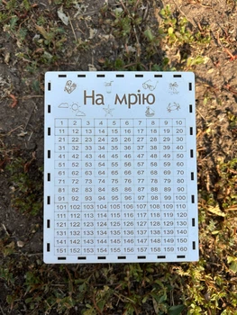Дерев’яна скарбничка «365 днів до мрії» — скарбничка для накопичень та фінансового челенджу 25*20*10 СМ