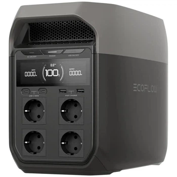 Зарядная станция EcoFlow Delta 3, 1800 Вт, 1024 Вт*ч +з перехідниками версія