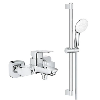 Смеситель для ванны Grohe Cubeo с душевым гарнитуром (BF101813TR)