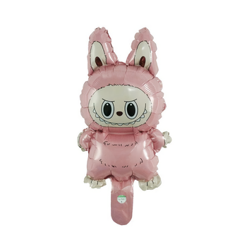 Фольгированный Шар Мини-Фигура Labubu Лабубу 35x18см (13") Розовый