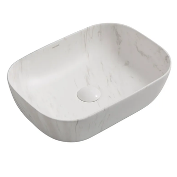 Умывальник накладной Mixxus Premium Diverse-0112 Marble 455х325 прямоугольный, мрамор (MP6543)