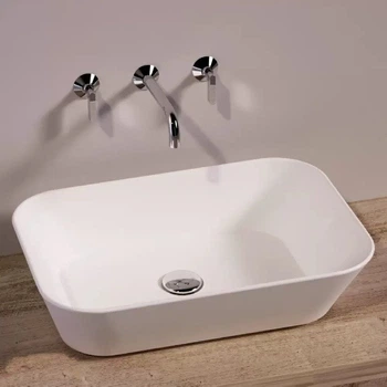 Умывальник накладной Simas Wave 600x420 прямоугольный, белый матовый (WA04WM)