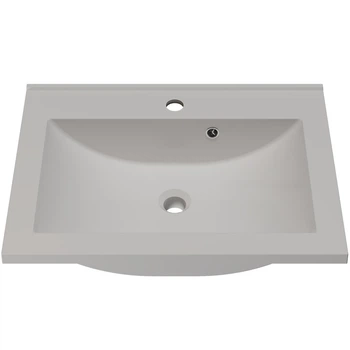 Раковина врезная Amidicon Victoria 60 600х450 из литого камня, белая глянцевая