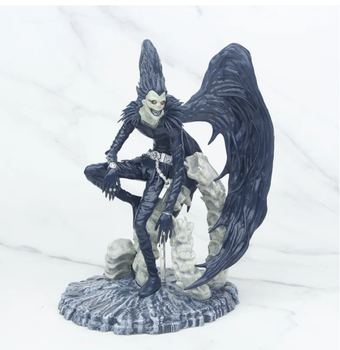 Коллекционная аниме фигурка Ryuk Death Note 20 см – статуэтка Рюк с подставкой (Тетрадь смерти)