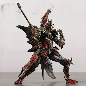Подвижная фигурка Monster Hunter, Охотник на чудовища, Fire Dragon Armor, 15 см.