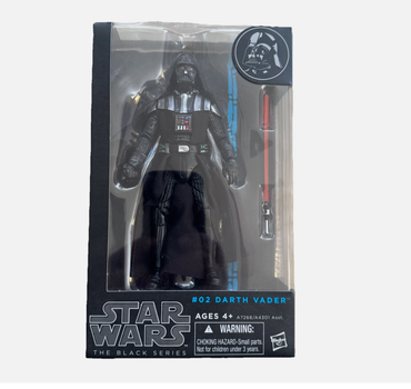 Фигурка игрушка Darth Vader Star Wars Black Series — коллекционная подвижная action figure Дарт Вейдер со световым мечом 15 см