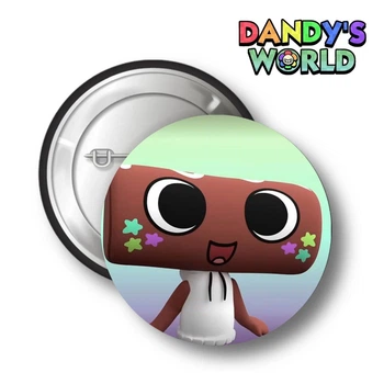 Значок закатный 56 мм с дизайном Dandy's world Roblox Мир Денди Роблокс персонаж Cosmo Космо (ЗЧ000012)