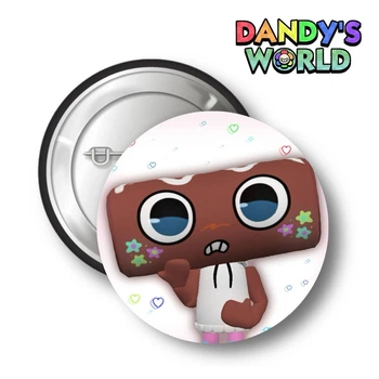 Значок закатний 56 мм з дизайном Dandy's world Roblox Мир Денди Роблокс персонаж Cosmo Космо (ЗЧ000011)