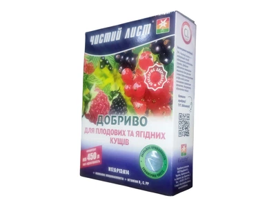Удобрение минеральное для плодовых и ягодных кустарников 300г Квитофор Чистый лист