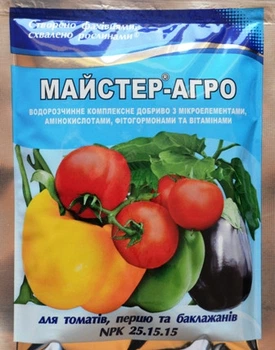 Удобрение минеральное Мастер-агро для томатов перца баклажана 100г