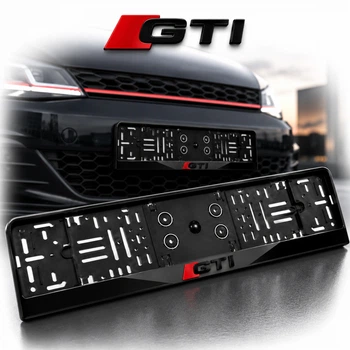Рамка номера для Volkswagen GT 3D напис Акрилова PREMIUM Морозостійка