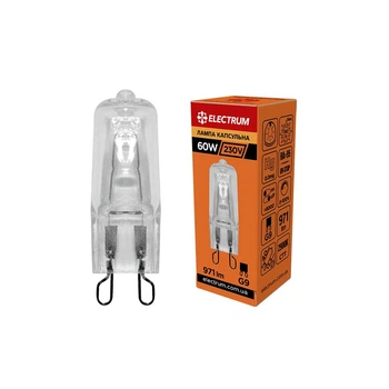 Галогенна лампа ELECTRUM 60Вт 230В G9 2900K Капсула (A-HC-0124)