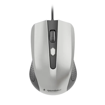 Оптическая мышка Gembird MUS-4B-01-BS, USB интерфейс, черно-серебристого цвета