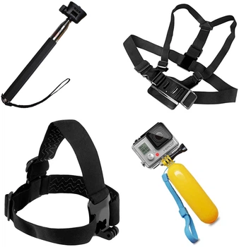 Zestaw akcesoriów 5 w 1 do kamer sportowych GoPro, SJCAM (5907769385186)