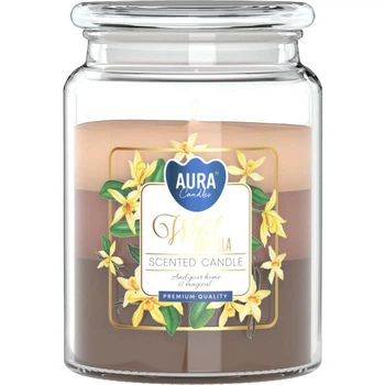 Свеча ароматичная Aura (Bispol) Дикая ваниль (27626)