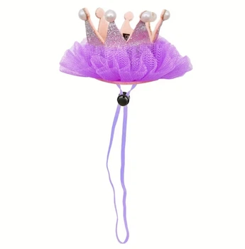 Корона-шпилька для котів та собак Purple Size S\M