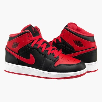 Кроссовки женские Jordan 1 Mid Gs 39 Красный DQ8423-060