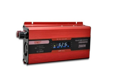 Преобразователь инвертор 2000W 12-220V 50 Гц OLSACE Power Inverter, с защитой от замыкания и перегрузки, алюминиевый