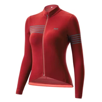 Кофта велосипедная женская Rockbros YPW065 длинный рукав осень/зима L Red (5907769394102)