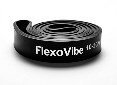 Фітнес резинка FlexoVibe (10–30 кг), чорна