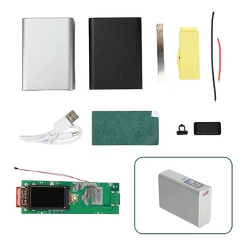 DIY Набір для складання повербанка 22.5W на 2x21700 (з TFT 0.96" дисплеєм, PD 20W, QC, VOOC)