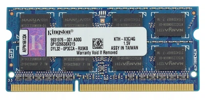 Оперативная память для ноутбука Kingston SO-DIMM DDR3 4GB 1600MHz PC3-12800 2Rx8 Б/У