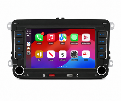 Штатна Автомагнітола 7 дюймів Carplay 2 Din для VW Seat Skoda Passat Golf Polo + камера