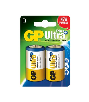 Батарейка бочка GP ULTRA+ALKALINE 1.5V LR20 13AUP щелочная 2шт. бл