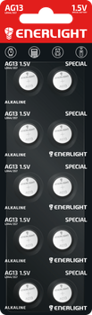 Батарейка таблетка ENERLIGHT Special Alkaline AG13 (LR44/357) 1.5V блистер 10 шт.