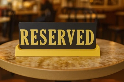 Настільна табличка «RESERVED». AnyFormLab