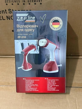 Вертикальний ручний відпарювач для одягу Zepline ZP-210 2000 Вт Сенсорне керування Червоний