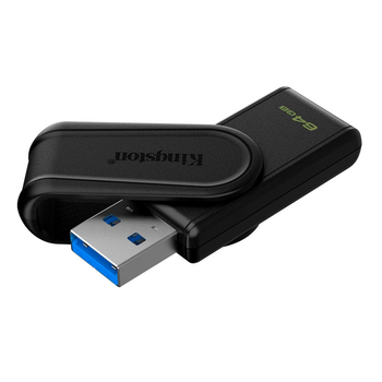 USB флешка Kingston DT Exodia S 64GB высокоскоростная с защитой разъёма черная
