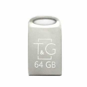 USB флешка 64 ГБ металлическая для хранения данных USB 2.0 T&G Metal 105 стальной