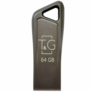 USB флешка 64ГБ 3.0 металл черный для хранения и переноса данных модель T&G 114