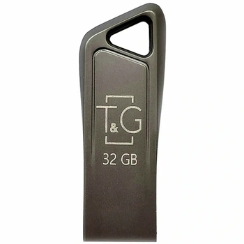 USB-флешка 32 Гб метал чорний USB 2.0 для зберігання даних модель Metal 114